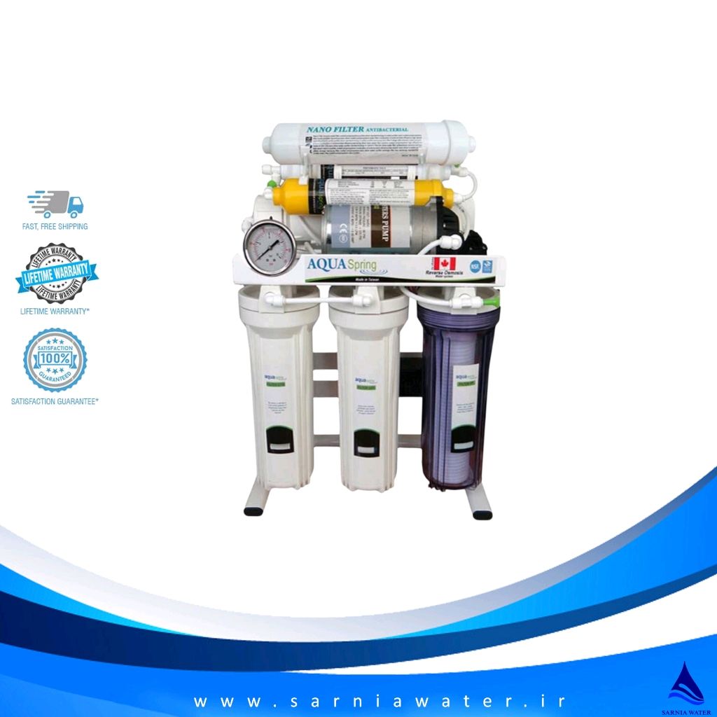 دستگاه تصفیه کننده آب آکوآ اسپرینگ مدل NF8500 کد 03 به همراه فیلتر تصفیه آب مجموعه 3 عددی 1 بررسی دستگاه تصفیه کننده آب آکوآ اسپرینگ مدل NF8500 کد 03 به همراه فیلتر تصفیه آب مجموعه 3 عددی