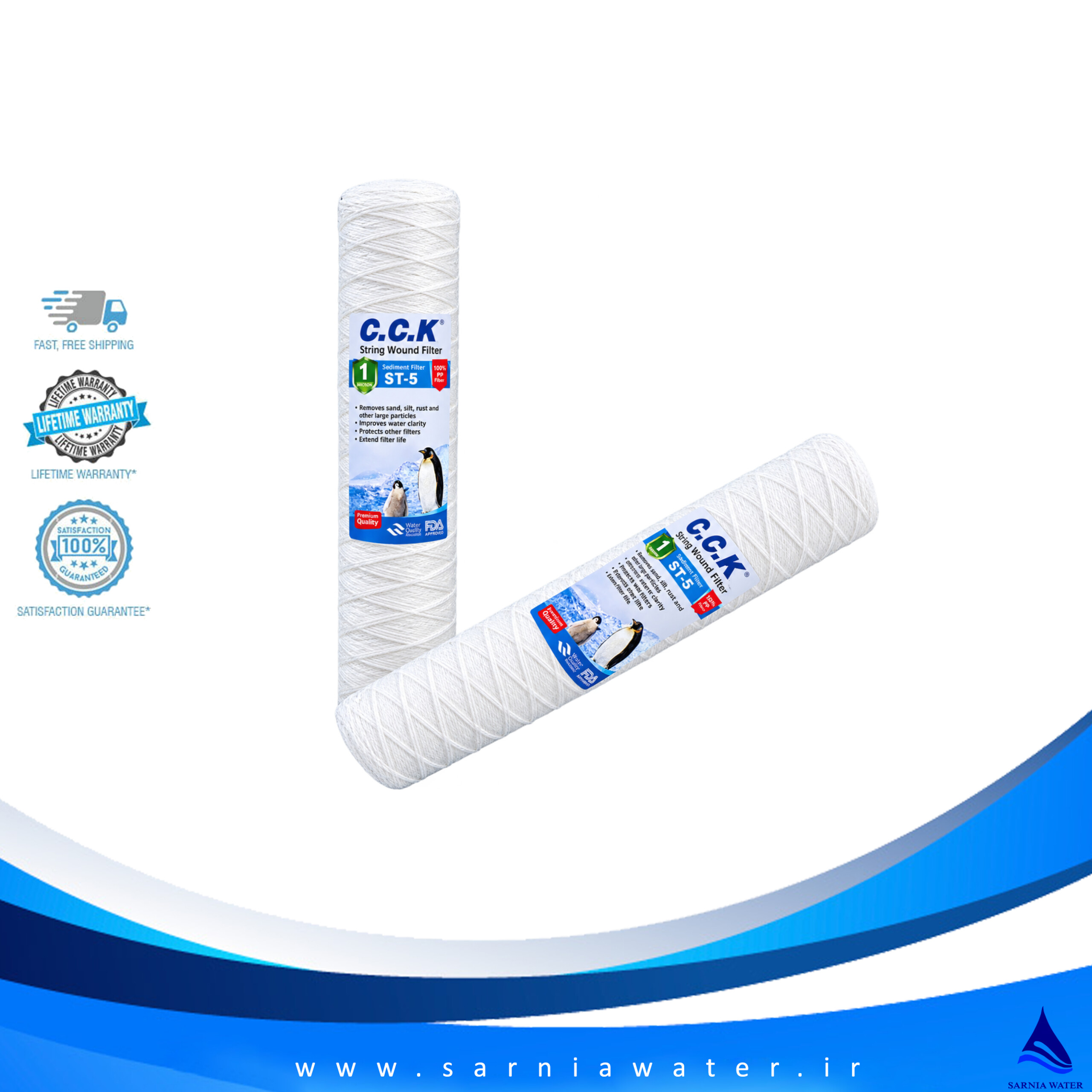 فیلتر نخی تابیده خانگی 1 خرید فیلتر نخی تابیده خانگی ۱۰ اینچ